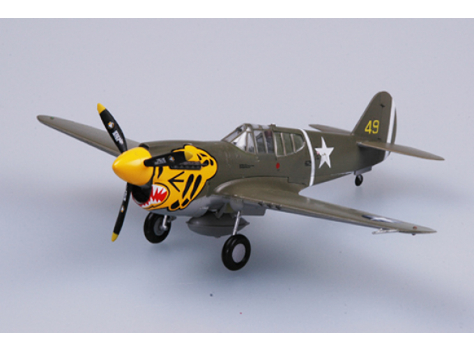 Curtiss P-40E Warhawk USAAF 343rd FG 11th FS Aleutian Tigers Aleutian Islands 1943