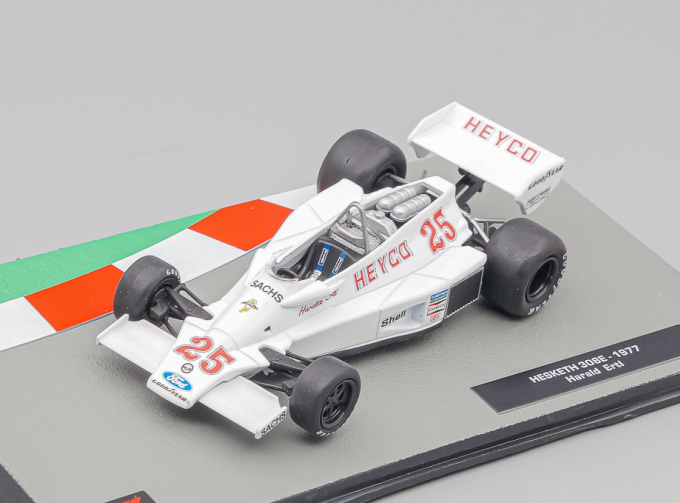 HESKETH F1 308e Heyco №25 Season (1977) Herald Ertl, White