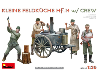 Сборная модель солдаты и небольшая полевая кухня / Crew Military Kleine Feldkuche Hf.14 1945