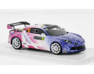 RENAULT Alpine A110 Rgt Team Code Racing Development №62 Rgt Rally Montecarlo (2024) Christophe Berard - Christophe Bernabo, Blue White Pink