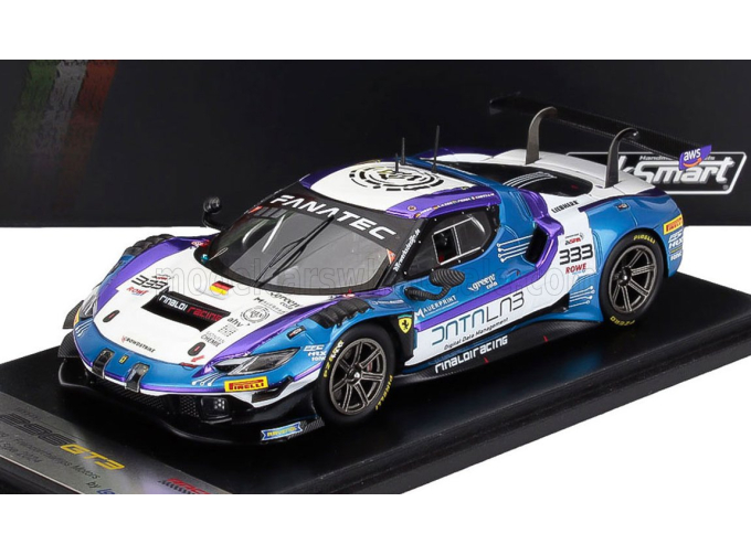 FERRARI 296 Gt3 №333 Team Rinaldi Racing 24h Spa Christian Hook - Felipe Fernandez Laser - Fabrizio Crestani - David Perel (2024), Blue White