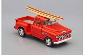 CHEVROLET Stepside Pick-up Surfboard (1955), red