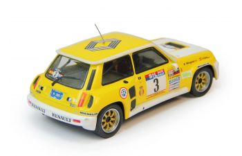 RENAULT 5 Turbo 3 Rally Race (Manuel Ortiz - Ramon Minguez) 1983, yellow