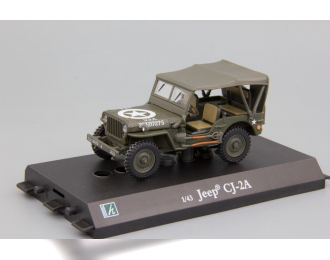 JEEP Willys CJ-2A Us Army, хаки, с тентом