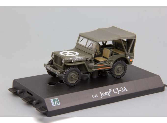 JEEP Willys CJ-2A Us Army, хаки, с тентом