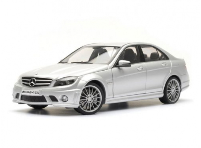 Mercedes-Benz C63 AMG (с кожаными сиденьями) (silver )