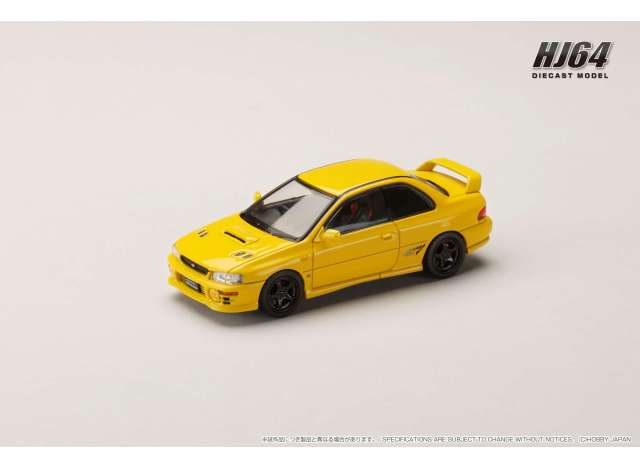SUBARU Impreza PURE SPORTS COUPE WRX type R STi Version, chase yellow