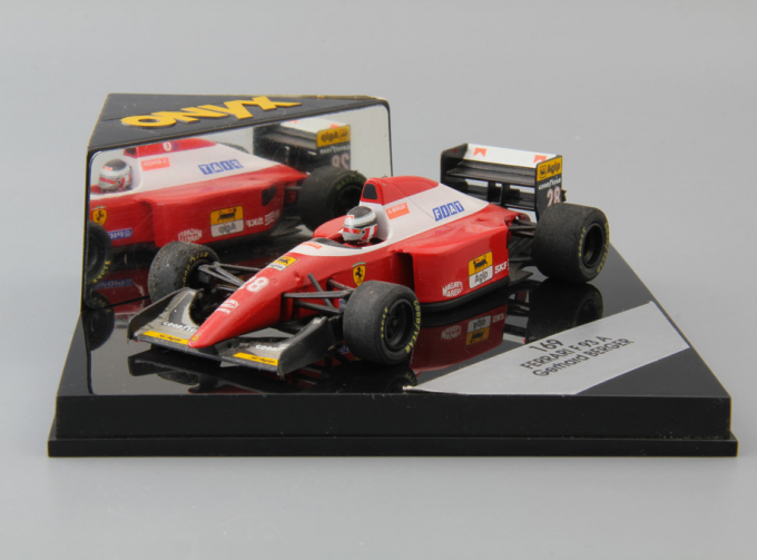 FERRARI F 93 A Gerhard Berger #28, red / white