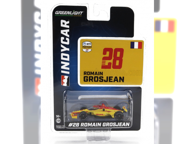 HONDA Team Andretti Autosport Dhl N28 Indy 500 Indycar Series (2023) Roman Grosjean, Yellow Red