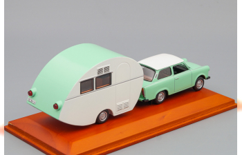 TRABANT 601 mit Wurdig 301, mint / white