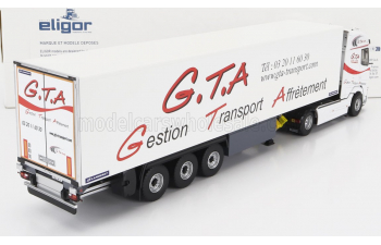 DAF Xg Truck Semi-frigo G.t.a. Transports (2022) - Trailer Lamberet, White Red