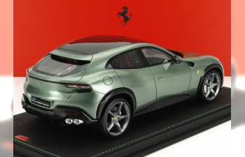 FERRARI Purosangue Suv Carbon Roof (2022) - Con Vetrina - With Showcase, Verde Dora - Light Green Met