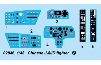 Сборная модель Китайский истребитель-перехватчик Shenyang J-8IID