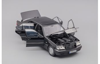 MERCEDES-BENZ S600 (W140) (1997), black