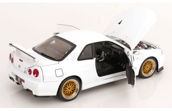 NISSAN Skyline GT-R R34 V-Spec II with BBS-rims (2001), white