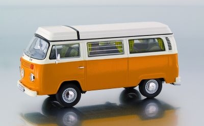 VOLKSWAGEN T2-b Camping (foldable roof), yellow-white