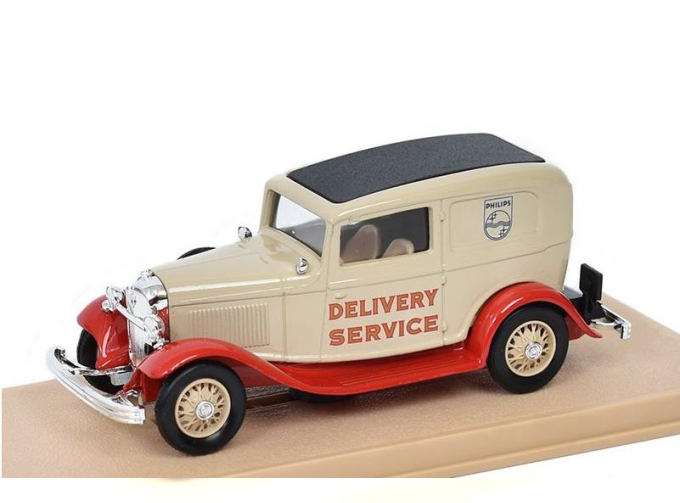 FORD V8 Delivery sedan Philips (1932), beige/red