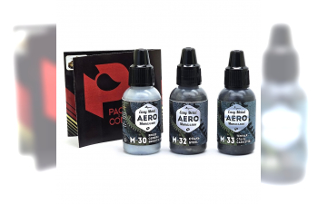 Набор акриловых красок AERO Стальные металлики (М30, М32, М33), 3 шт.