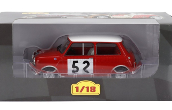 MORRIS Mini Cooper S (night Version) N 52 Winner Rally Montecarlo (1965) Timo Makinen - Paul Easter, Red White