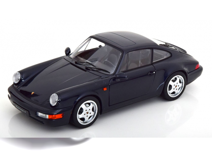 PORSCHE 911 (964) Carrera 4 Coupe (1990), dark blue metallic