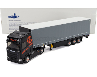 SCANIA S500 Truck Telonato Douls Transports (2021), Black Grey