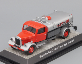 MERCEDES-BENZ L3000 Tank Truck "Gasoline" бензовоз (1950), red / silver