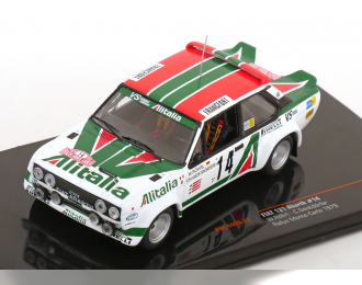 FIAT 131 Abarth Team Alitalia №14 Rally Montecarlo Röhrl/Geistdörfer (1979), white green
