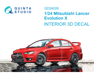 3D Декаль интерьера кабины Mitsubishi Lancer Evolution X (Aoshima)
