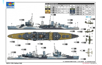 Сборная модель HMS Belfast 1942