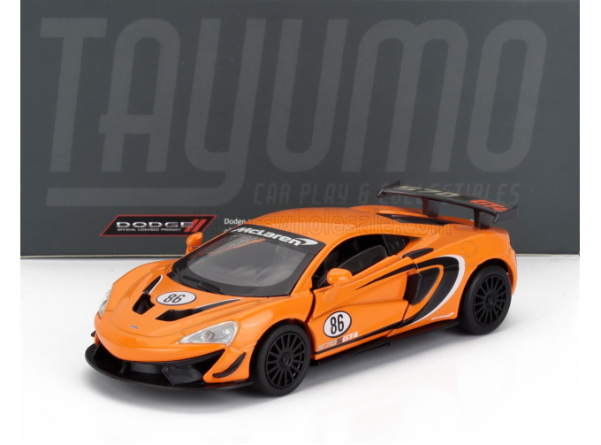 McLAREN 570s Gt4 №86 Racing (2016), orange