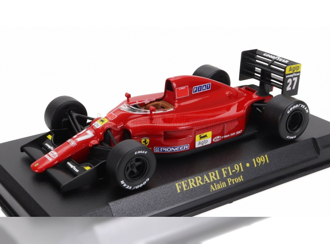 FERRARI F1-91 №27 Season (1991) Alain Prost, Red