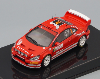 PEUGEOT 307 WRC №8 Rally Monte-Carlo (Marcus GronHolm - Timo Rautiainen) 2005, red