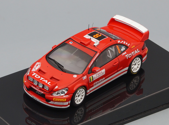 PEUGEOT 307 WRC №8 Rally Monte-Carlo (Marcus GronHolm - Timo Rautiainen) 2005, red