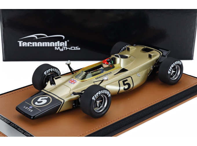 LOTUS F1 56b №5 Italy Gp (with Pilot Figure) (1971) Emerson Fittipaldi, Gold Black