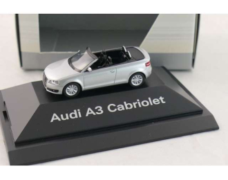 AUDI A3 Cabriolet *in Dealer packaging*, silver 2008