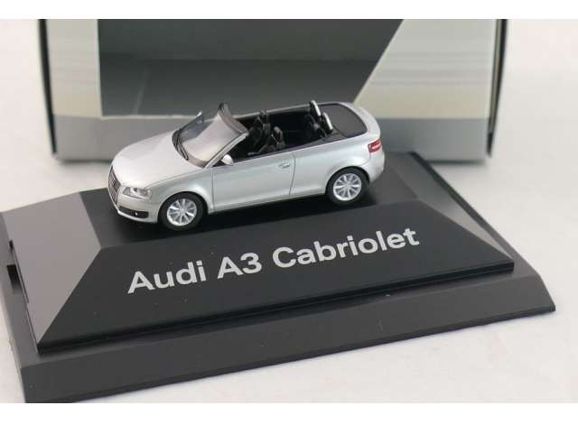 AUDI A3 Cabriolet *in Dealer packaging*, silver 2008