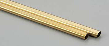 Овальная латунная трубка 8х6 мм, 2 шт