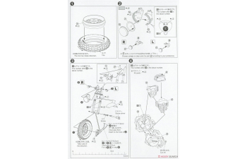 Сборная модель Honda AC16 Ape 50 '06 Custom Takegawa Ver.