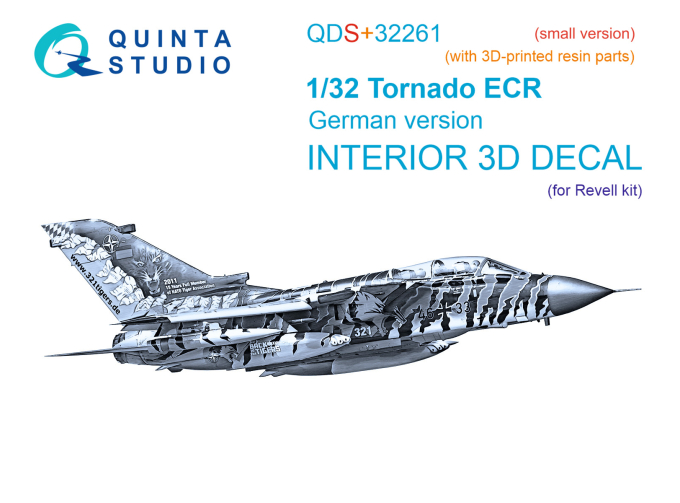 3D Декаль интерьера кабины Tornado ECR (ВВС Германии) (Revell) (с 3D-печатными деталями) (малая версия)