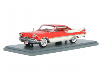 DODGE Customs Royal Lancer Coupe 1959, red / white