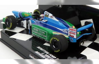 BENETTON F1 B194 N 6 3rd Belgian Gp (1994) Jos Verstappen, Green Blue