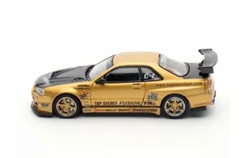 NISSAN Top Secret R34 GT-R, gold