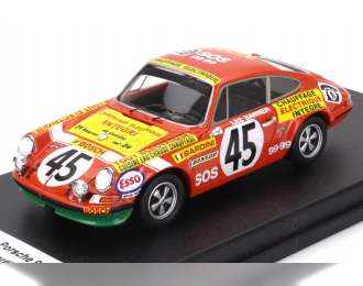 PORSCHE 911s Coupe Team Touroul №45 24h Le Mans (1972) Dominique Bardini - Fernand Saropoulos (lee Banner), Orange Green