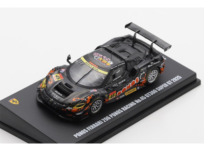 FERRARI 296 GT3 Ponos Racing GT300 Super GT #45 K.Cozzolino/T.Shinohara (2025), black