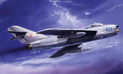 Сборная модель Самолет MIG-17PF Fresco D