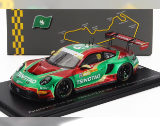 PORSCHE 911 992 Gt3 R Team Absolute Racing №120 Fia Gt World Cup Macau (2023) Matteo Cairoli, Red Green White