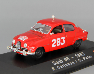 SAAB 96 #283 E.Carlsson / G.Palm (1963), red