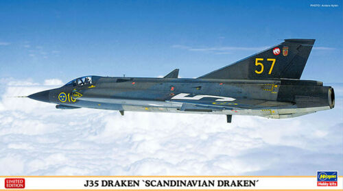 Сборная модель Самолет Swedish Air Force J35 DRAKEN SCANDINAVIAN DRAKEN