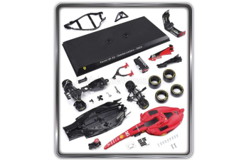 Сборная модель FERRARI F1 Sf-23 Team Scuderia Ferrari №16 Season (2023) Charles Leclerc, Red Black