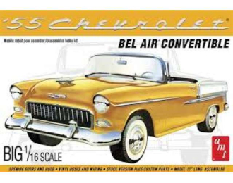 Сборная модель Chevy Bel Air Convertible, plastic modelkit 1955
